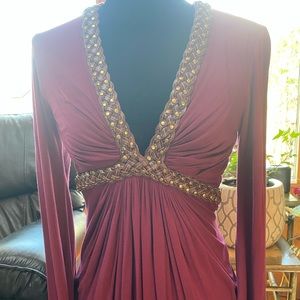 Sky brand leather style braided top